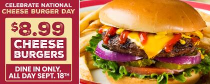 En Ninety Nine Restaurant & Pub, quienes consuman en el local podrán disfrutar de una hamburguesa con queso acompañada de papas fritas por US$8,99