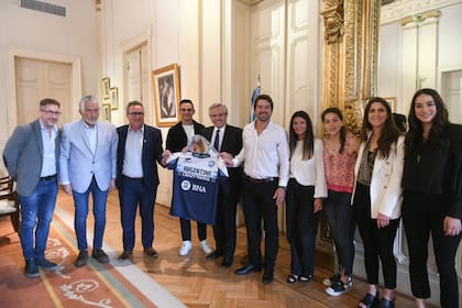 En noviembre de 2022, el presidente Alberto Fernández recibió a Alberto Rodríguez Saá y dio su apoyo al mundial de Pelota Vasca
