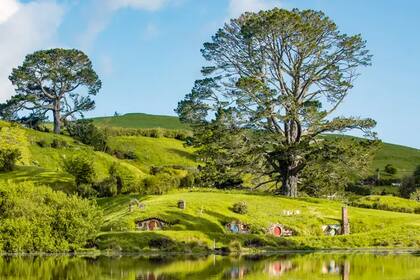 En Nueva Zelanda se encuentra Hobbiton, el lugar de rodaje de las películas El señor de los anillos