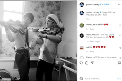 En octubre pasado, Paul le dedicó un mensaje a John en su cuenta de Instagram
