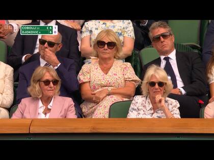 En offside: Hugh Grant se quedó dormido en pleno encuentro entre Djokovic y Cobolli