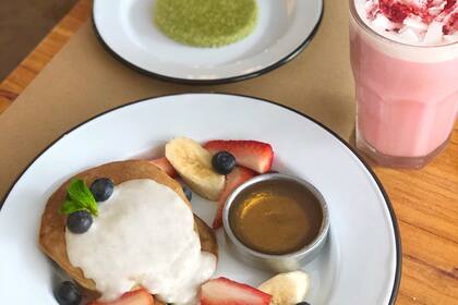 En Oldays la pastelería norteamericana se luce con versiones saludables, como los Champ Pancakes, de avena y yogur