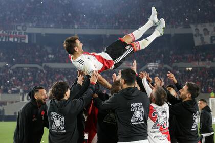 En partido-homenaje fue en septiembre pasado. "Lo que se hizo fue un trabajo profesional", dice respecto de los últimos años en River