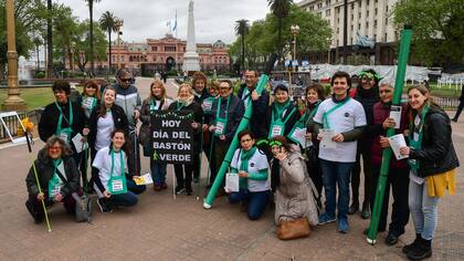 En Plaza de Mayo se hizo una campaña para enseñar y educar