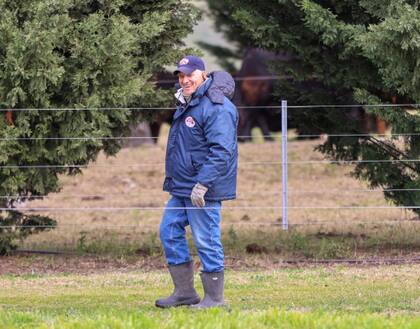 En plena faena, recorriendo el rodeo