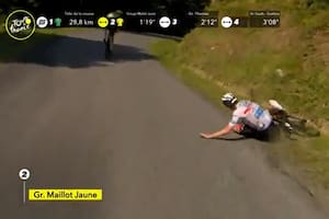 El líder del Tour de Francia esperó al campeón que se había caído, le ganó la etapa igual y acaricia el título