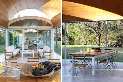 En primer plano, canasta (Fraternidad), manta (Lote Propio) y vasos (Philippa Deco Boutique).