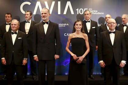En primera fila, Jorge Fernández Díaz, junto a los reyes de España, integrantes del jurado y organizadores del acto en Madrid