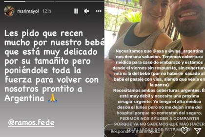 En rede sociales, la joven pide por ayuda (Foto Instagram @marimayol)