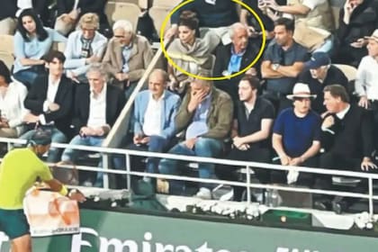 En redes sociales descubrieron a Zulemita Menem y Rodolfo D'Onofrio juntos en la platea de Roland Garros, en la semifinal del torneo entre Rafael Nadal y Alexander Zverev