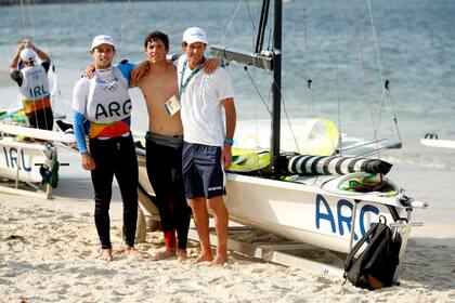En Río de Janeiro 2016, cuando su padre, Santiago Lange, ganó la medalla de oro