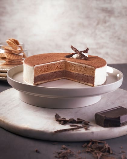 En Saverio cuentan con 11 versiones de postres helados, y cada uno se compone de delicadas capas.