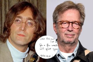 Subastan una carta que John Lennon le escribió a Eric Clapton con un pedido inédito