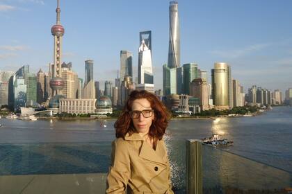 En Shangai, una de las ciudades a las que viajaba por su trabajo en una agencia de publicidad.