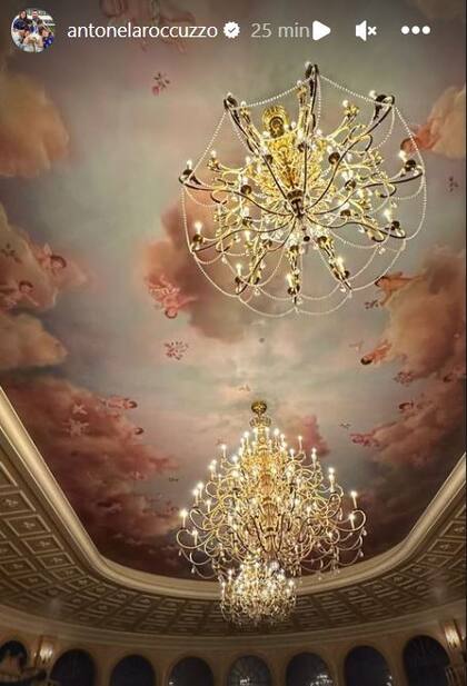 En su cuenta de Instagram, Antonela Roccuzzo mostró los impactantes murales que existen dentro del restaurante Be Our Guest