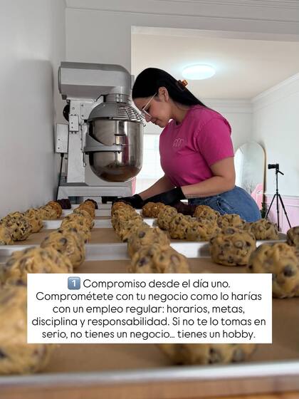 En su cuenta de Instagram, la venezolana también aporta consejos para emprendedores