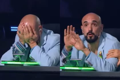 En su devolución, Pintos hizo énfasis en el trabajo de respiración en clase y quedó atónito al enterarse de que, en realidad, la participante estudiaba por su cuenta (Foto: Captura de video / eltrece)