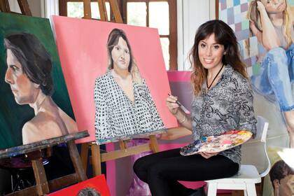 En su estudio de Palermo, se preparaba para exponer en la galería de Eugenio Cuttica.