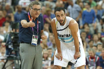 En su faceta como entrenador de básquet Julio Lamas dirigió a los mejores jugadores argentinos