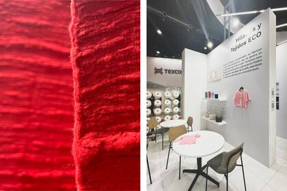 En su reciente participación en la feria textil Emitex, TN Platex destinó un sector del stand a difundir su línea Eco.