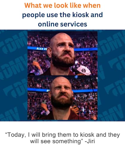 En sus redes sociales, el DMV publica memes sobre la alegría que les da que los ciudadanos utilicen los servicios en línea (Facebook/Nevada DMV)