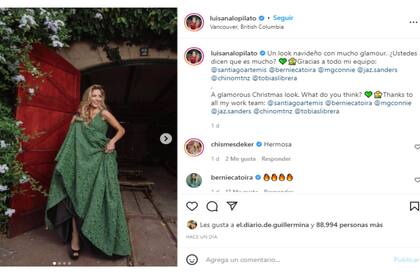 En sus redes sociales, la argentina pidió la opinión de sus seguidores sobre su look