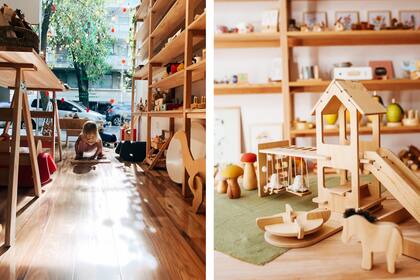 En Tienda Lechuga, todo lo que se puede ver y tocar está hecho con materiales que no dañan el medio ambiente