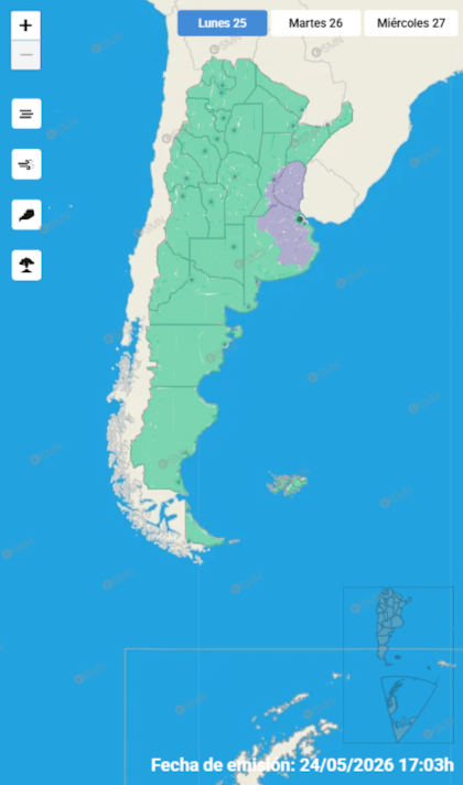 En tres provincias rige una advertencia por niebla