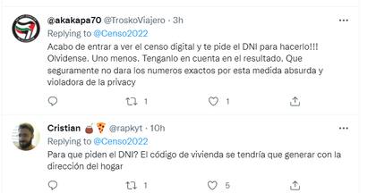 En Twitter hubo quienes comenzaron a criticar la decisión de ingresar el DNI en el sistema