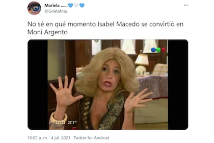 En Twitter subieron imágenes de Moni Argento