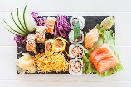 En UFO, el sushi, el salmón rosado y los ñoquis de rúcula completan una variada oferta gastronómica