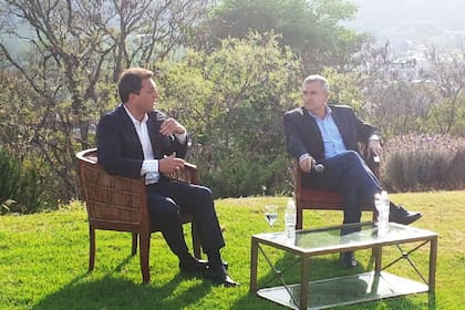 En un acto con Sergio Massa, cuando eran aliados