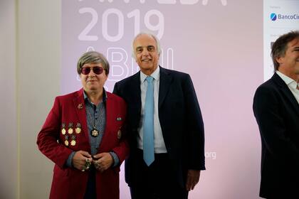 El artista Benito Laren con Luis Incera