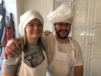 En un colegio de Pilar, Martina fue ayudante de cocina