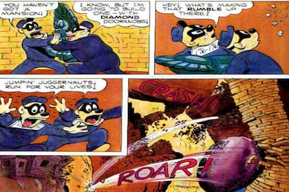 En un cómic del Tío Rico, los Beagle Boys robaban un ídolo y los perseguía una roca gigante. Spielberg dijo que con Indiana quiso llevar al cine esta secuencia.