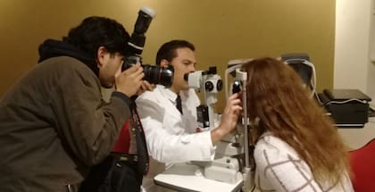 En un control de rutina con el doctor Arroyo.