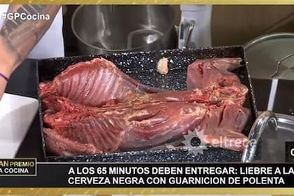 El plato que generó la polémica: liebre patagónica a la cerveza negra