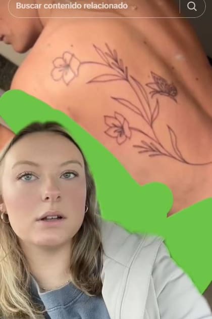En un segundo vistazo a su tatuaje, la tiktoker notó que no había quedado tan mal y le restó dramatismo a su primera reacción