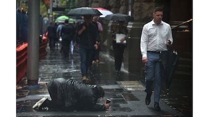 En una calle en el centro de Sidney