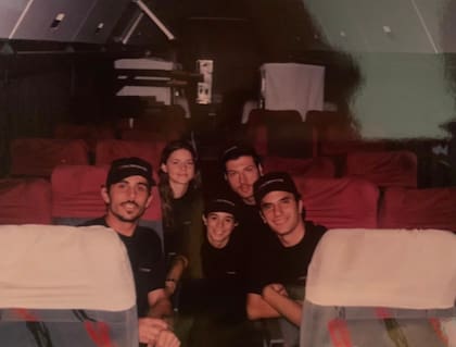 En una de las giras con la compañía de teatro