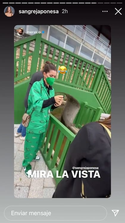 En una de las historias que subió a su Instagram, se puede ver el regalo fashion que se hizo. 