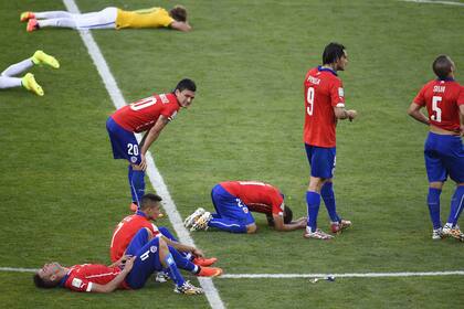 El dolor de los jugadores chilenos
