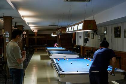 En una época, el lugar tuvo su propia escuelita de billar