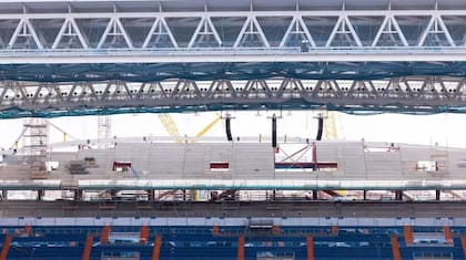 En una obra majestuosa, el estadio del Real Madrid se reinaugurará a finales de año