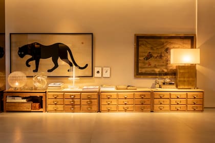 En una obra que tomó cinco meses, se eliminaron el hall de entrada y el toilette para agrandar el living. Fichero Thompson de principios del siglo XX.