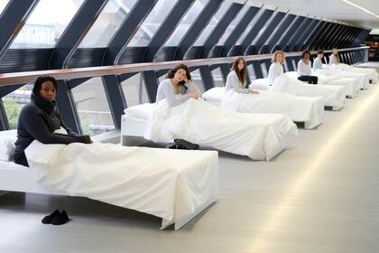 En una plataforma londinense