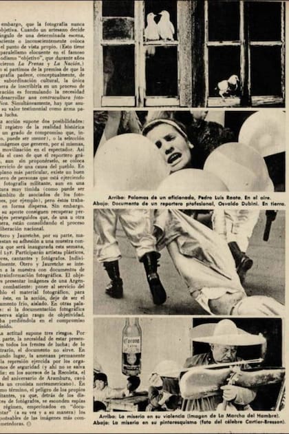 En una revista Primera Plana del año 1972, al hablar de la relevancia del fotoperiodismo para retratar la realidad, se ponía como ejemplo de reporteros gráficos a Osvaldo Dubini y al francés Henir Cartier-Bresson, un gran referente para el fotógrafo argentino