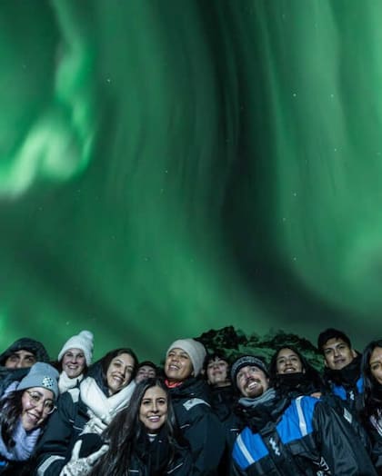 En uno de los viajes que organizó fue a ver las auroras boreales a Noruega (Foto: @luanazanek)