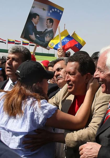 En unos de sus múltiples viajes a Siria, Hugo Chávez visitó la localidad de Suweida, bastión de los drusos