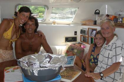 En Venezuela, en el catamarán de una familia brasileña